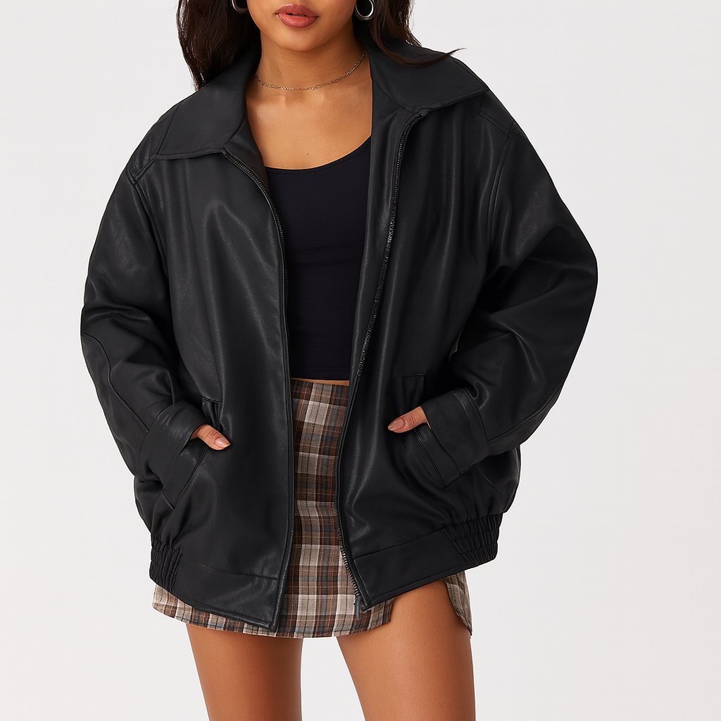 Loriva™ Luxe Rider Oversized Jacket