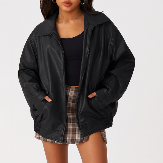 Loriva™ Luxe Rider Oversized Jacket