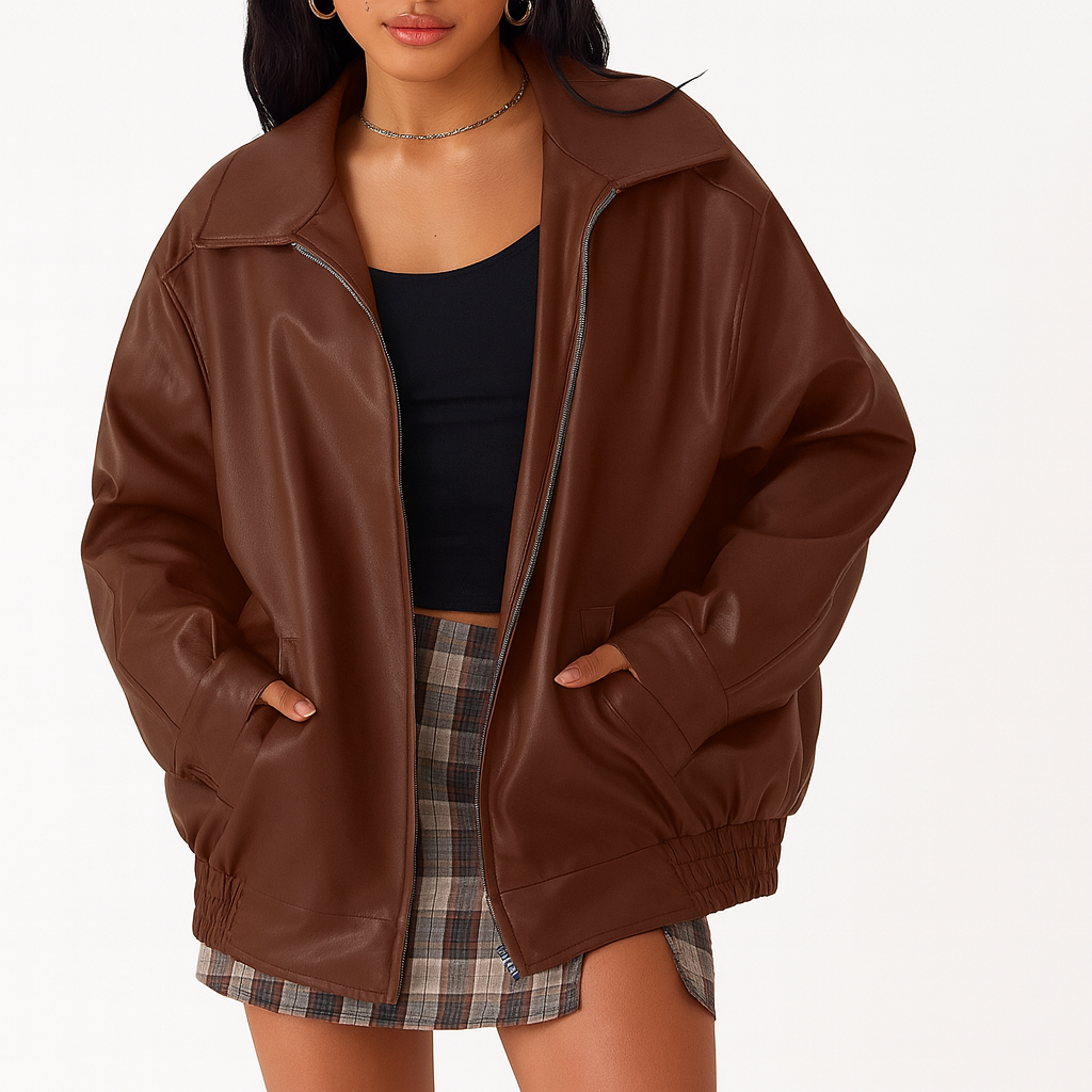 Loriva™ Luxe Rider Oversized Jacket